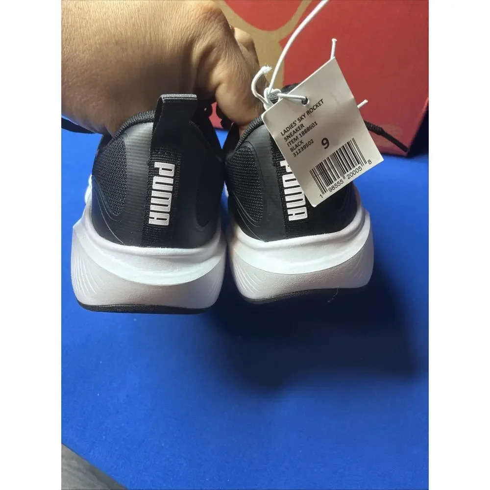 Puma Skyrocket Sneaker Womans Size 9 Black And White Style Code 312395-02